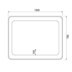 Зеркало IDDIS Esper ESP1000i98 100 в ванную от интернет-магазине сантехники Sanbest