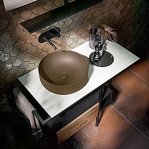 Раковина накладная Kerasan Nolita 40 534488 Bruno matt купить в интернет-магазине Sanbest