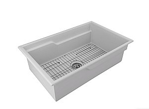 Кухонная мойка Paulmark GLAMP 81 DUO PM028148-WH белая купить в интернет-магазине сантехники Sanbest