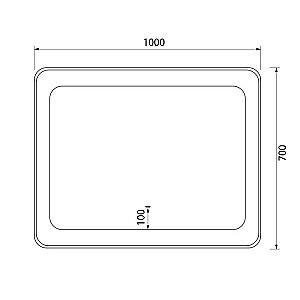 Зеркало IDDIS Esper ESP1000i98 100 в ванную от интернет-магазине сантехники Sanbest