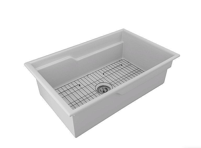 Кухонная мойка Paulmark GLAMP 81 DUO PM028148-WH белая купить в интернет-магазине сантехники Sanbest