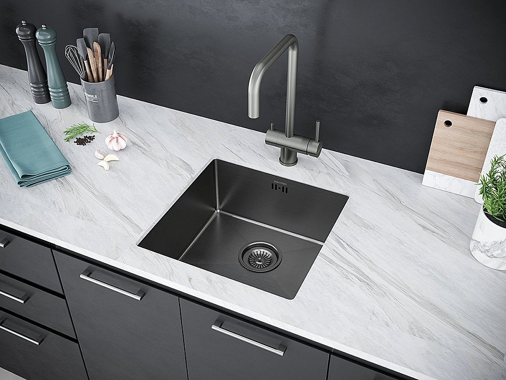 Мойка кухонная Paulmark Gerberg PM254444-GM купить в интернет-магазине сантехники Sanbest