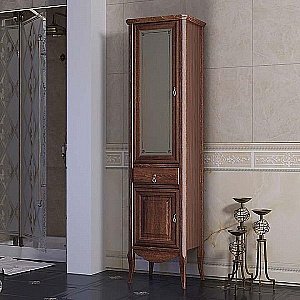 Пенал Опадирис Лоренцо 45 светлый орех для ванной в интернет-магазине сантехники Sanbest