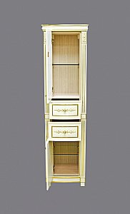 Пенал напольный Misty Tiffany 50 бежевый сусальное золото для ванной в интернет-магазине сантехники Sanbest