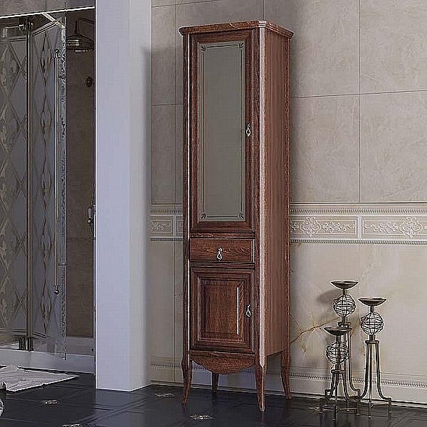 Пенал Опадирис Лоренцо 45 светлый орех для ванной в интернет-магазине сантехники Sanbest