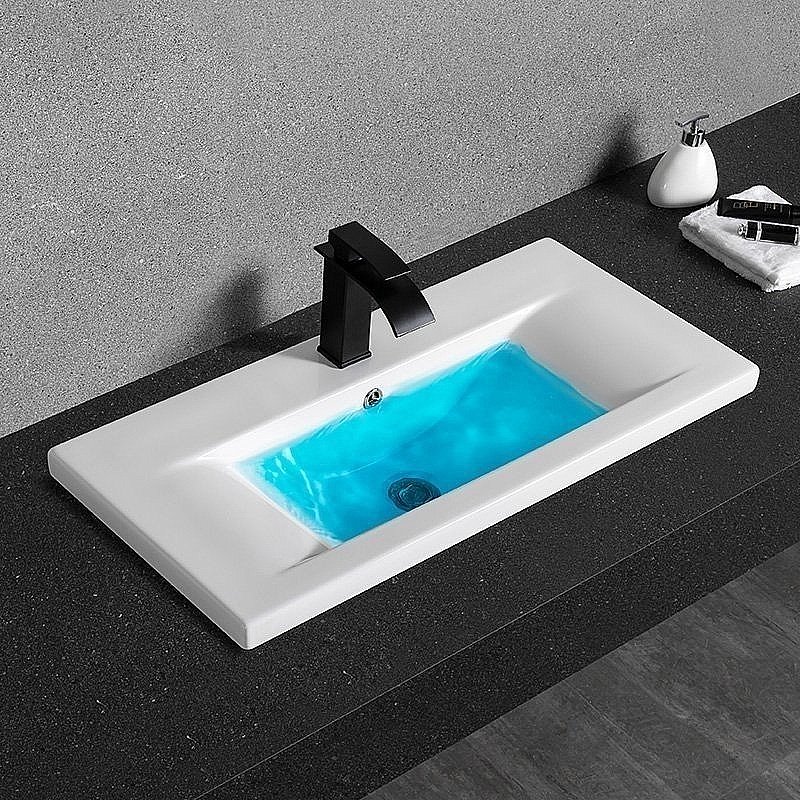 Раковина CeramaLux N 81,5 9393-80 белая купить в интернет-магазине Sanbest