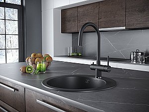 Смеситель для кухни Paulmark Heller He213218-AN антрацит купить в интернет-магазине сантехники Sanbest