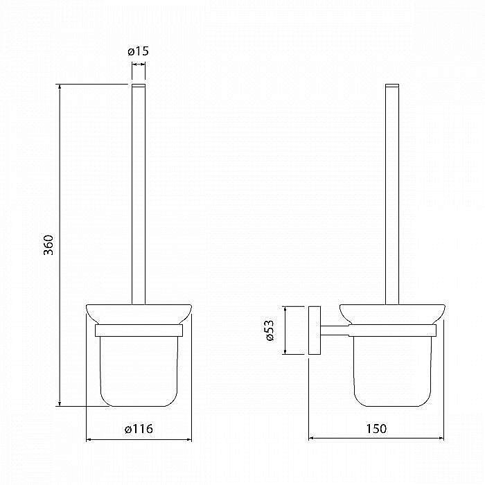 Ершик для туалета IDDIS Sena SENSSG0i47 купить в интернет-магазине сантехники Sanbest