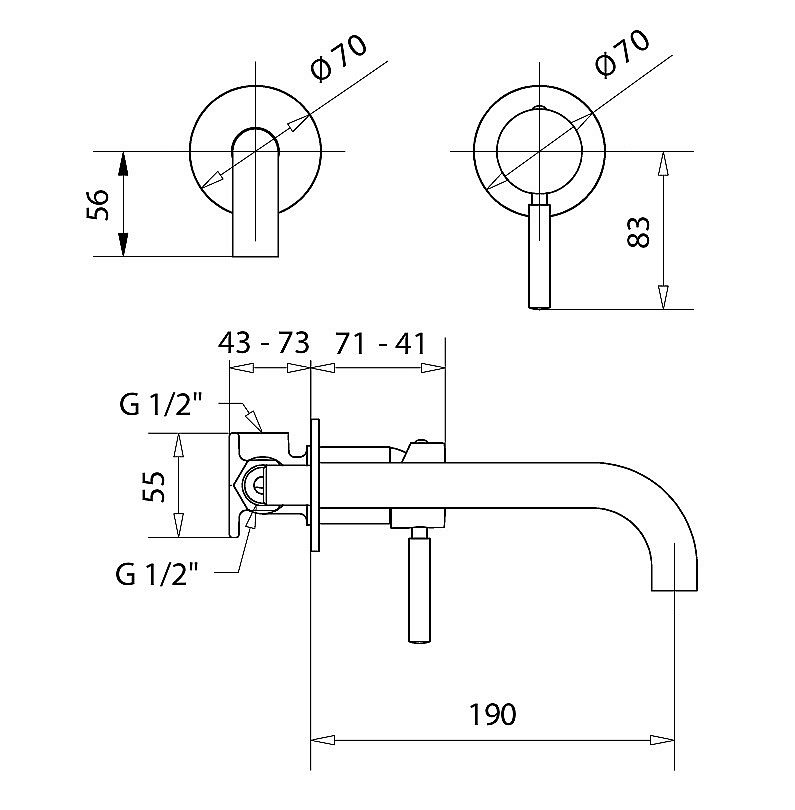 Смеситель для раковины Migliore FORTIS GOLD 27983 золото купить в интернет-магазине сантехники Sanbest