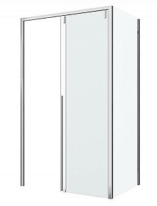 Душевой уголок Bravat SLIM LINE BS120.3104A 80х120 стекло прозрачное/профиль хром купить в интернет-магазине Sanbest