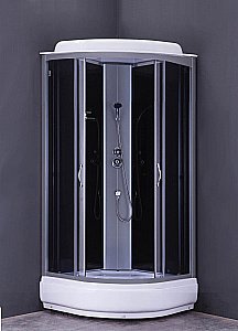 Душевая кабина Loranto CS-6680-25 G 80х80 прозрачное стекло/профиль хром купить в интернет-магазине Sanbest