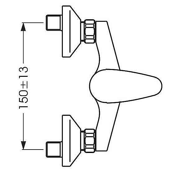 Смеситель для душа Vidima Orion BA003AA купить в интернет-магазине сантехники Sanbest