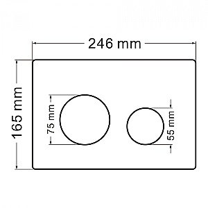 Кнопка для инсталляции ABBER AC0121MMG золото матовое купить в интернет-магазине сантехники Sanbest
