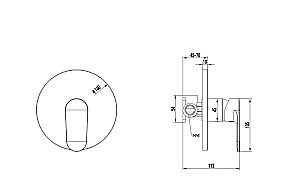 Cмеситель для душа Aquatek Ника AQ1866MB черный матовый купить в интернет-магазине сантехники Sanbest
