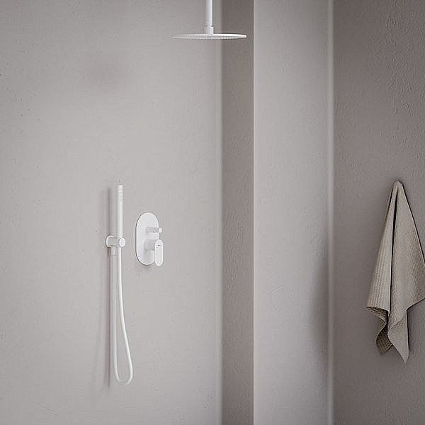 Смеситель для душа Ravak Eleganta X070261 белый вельвет купить в интернет-магазине сантехники Sanbest