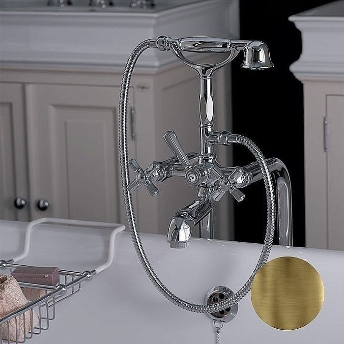 Смеситель для ванны Nicolazzi Teide Four 1901BZ45 бронза купить в интернет-магазине сантехники Sanbest