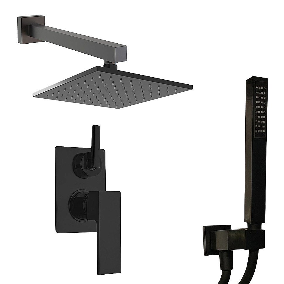 Душевая система PAINI Grazia 21PZSET26911SH черная матовая купить в интернет-магазине сантехники Sanbest