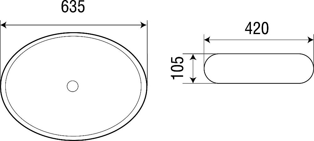 Накладная раковина WeltWasser WW ELBACH 3075 63,5 белая купить в интернет-магазине Sanbest