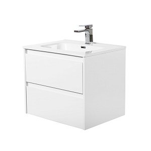 Тумба с раковиной BelBagno KRAFT 60 2C-SO/BB600ETL Bianco Opaco для ванной в интернет-магазине Sanbest