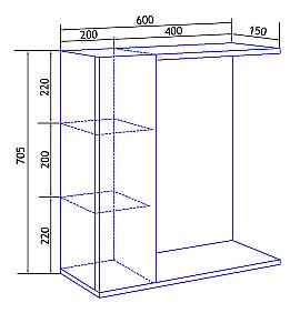 Зеркало со шкафом Loranto София 60 белое купить в интернет-магазине сантехники Sanbest