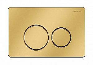 Кнопка для инсталляции Caprigo  Dew Steel DS001-oro золото купить в интернет-магазине сантехники Sanbest