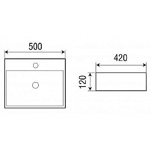Раковина накладная WeltWasser WW ELBACH 21733 MB 50 черная матовая купить в интернет-магазине Sanbest