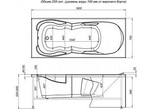 Акриловая ванна Aquanet Viola NEW 180x75 купить в интернет-магазине Sanbest