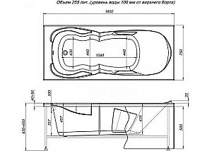 Акриловая ванна Aquanet Viola NEW 180x75 купить в интернет-магазине Sanbest