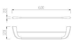 Полотенцедержатель двойной ABBER Nord AA1553SP сатин купить в интернет-магазине сантехники Sanbest