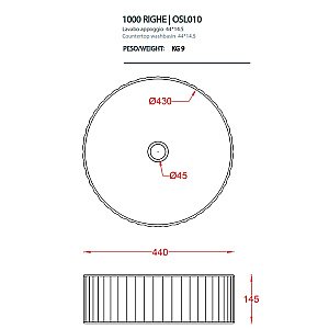 Консоль с раковиной Artceram VOGUE ACA058/OSL01001/TFA/TFC 44 белая для ванной в интернет-магазине сантехники Sanbest