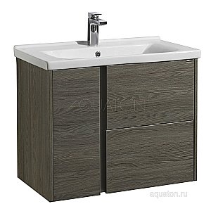 Тумба с раковиной Акватон Стоун 80 грецкий орех для ванной в интернет-магазине Sanbest