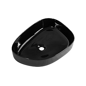 Раковина накладная BelBagno 55 BB1435-NERO черная купить в интернет-магазине Sanbest