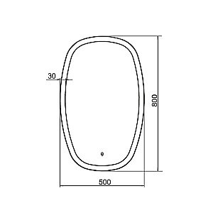 Зеркало Comforty Космея 50 00-00005260 в ванную от интернет-магазине сантехники Sanbest