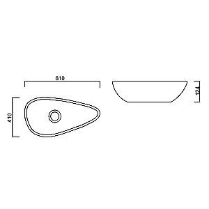 Раковина Gural Vit Top 61х41 TP20MUL00 белая купить в интернет-магазине Sanbest