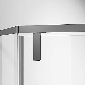 Душевой уголок Vincea Slim-N VSP-4SN900CLGM 90x90 стекло прозрачное/профиль вороненая сталь купить в интернет-магазине Sanbest