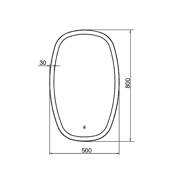 Зеркало Comforty Космея 50 00-00005260 в ванную от интернет-магазине сантехники Sanbest