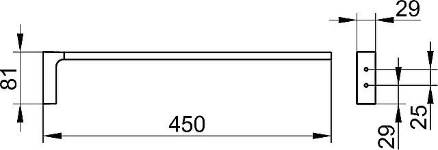 Полотенцедержатель KEUCO EDITION 11 11120010000 хром купить в интернет-магазине сантехники Sanbest