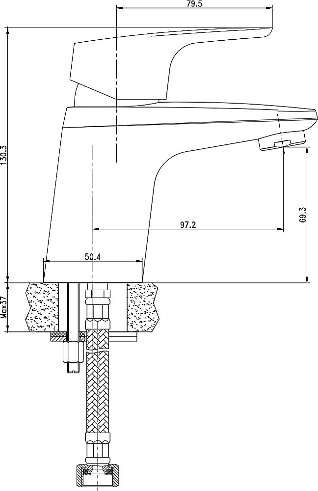 Смеситель для раковины Aquanet Magic AF410-10С купить в интернет-магазине сантехники Sanbest