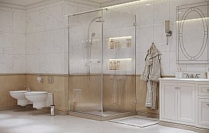 Душевой уголок Ambassador Abner 10011102 100x100 стекло прозрачное/профиль хром купить в интернет-магазине Sanbest