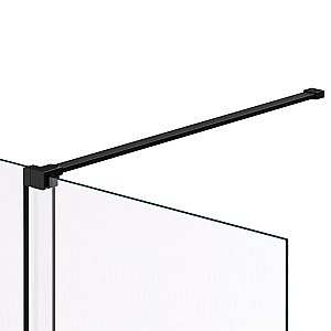 Душевая перегородка Vincea Walk-In VSW-1WSL120GSB 120 профиль черный матовый/стекло янтарь купить в интернет-магазине Sanbest