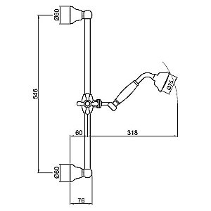 Душевой гарнитур Webert Comfort AC0384015 купить в интернет-магазине сантехники Sanbest