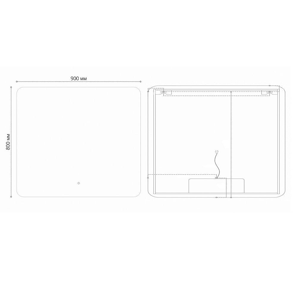 Зеркало Grossman ELEGANS-промо 90 в ванную от интернет-магазине сантехники Sanbest