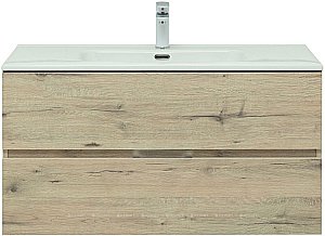 Тумба с раковиной Aquanet Алвита New 277521 100 дуб веллингтон для ванной в интернет-магазине Sanbest
