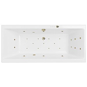 Ванна акриловая EXCELLENT Pryzmat Slim ULTRA WAEX.PRY18S.ULTRA.BR 180x80 белая с гидромассажем купить в интернет-магазине Sanbest