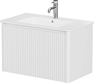 Тумба с раковиной Allen Brau Gravity 80 1.370017.WM белая матовая для ванной в интернет-магазине Sanbest