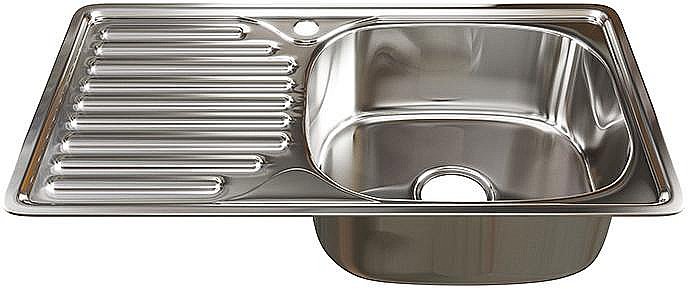 Кухонная мойка Mixline ML 42х76 535614 сталь купить в интернет-магазине сантехники Sanbest