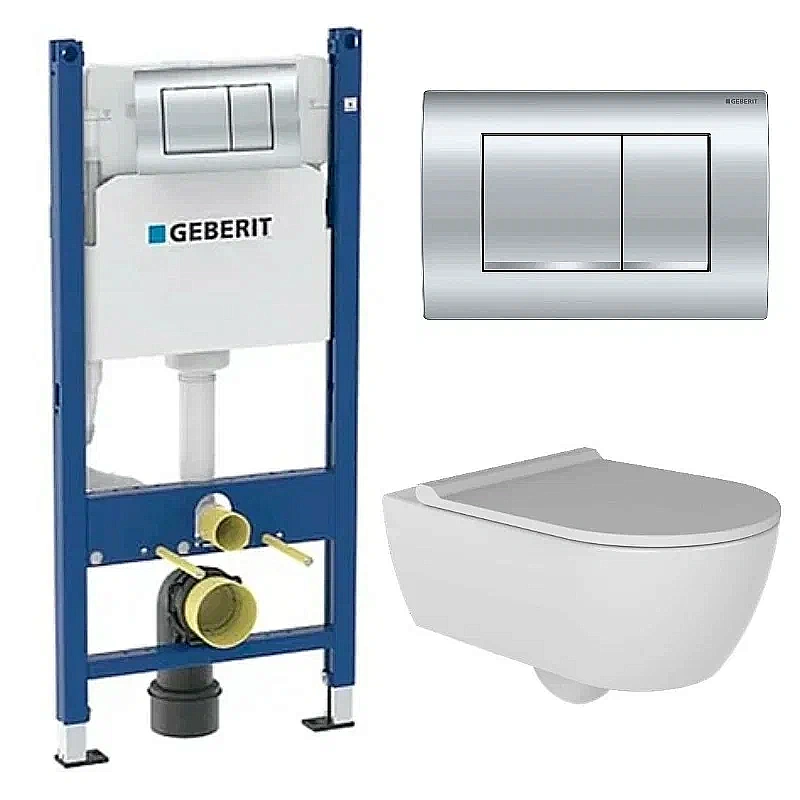 Унитаз подвесной beWash Melville с инсталляцией Geberit 458.163.21.2+HRKA052N3VP0W5SZ0+VTMU11W5W5HSZ безободковый, с крышкой микролифт купить в интернет-магазине Sanbest