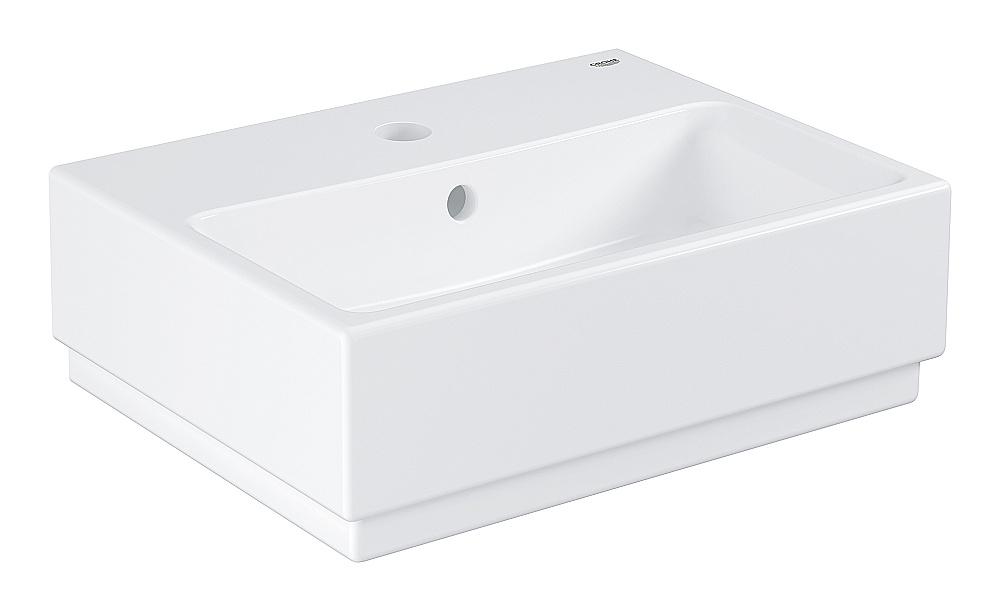 Раковина подвесная Grohe Cube Ceramic 45,5 3948300H белая купить в интернет-магазине Sanbest