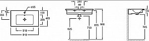 Тумба с раковиной Jacob Delafon VOX EB2028-RA 80 антрацит для ванной в интернет-магазине Sanbest