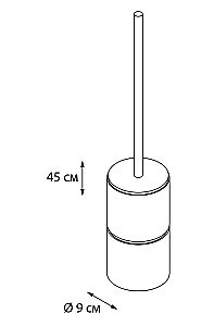 Ершик для туалета FIXSEN Nero FX-240-5 купить в интернет-магазине сантехники Sanbest